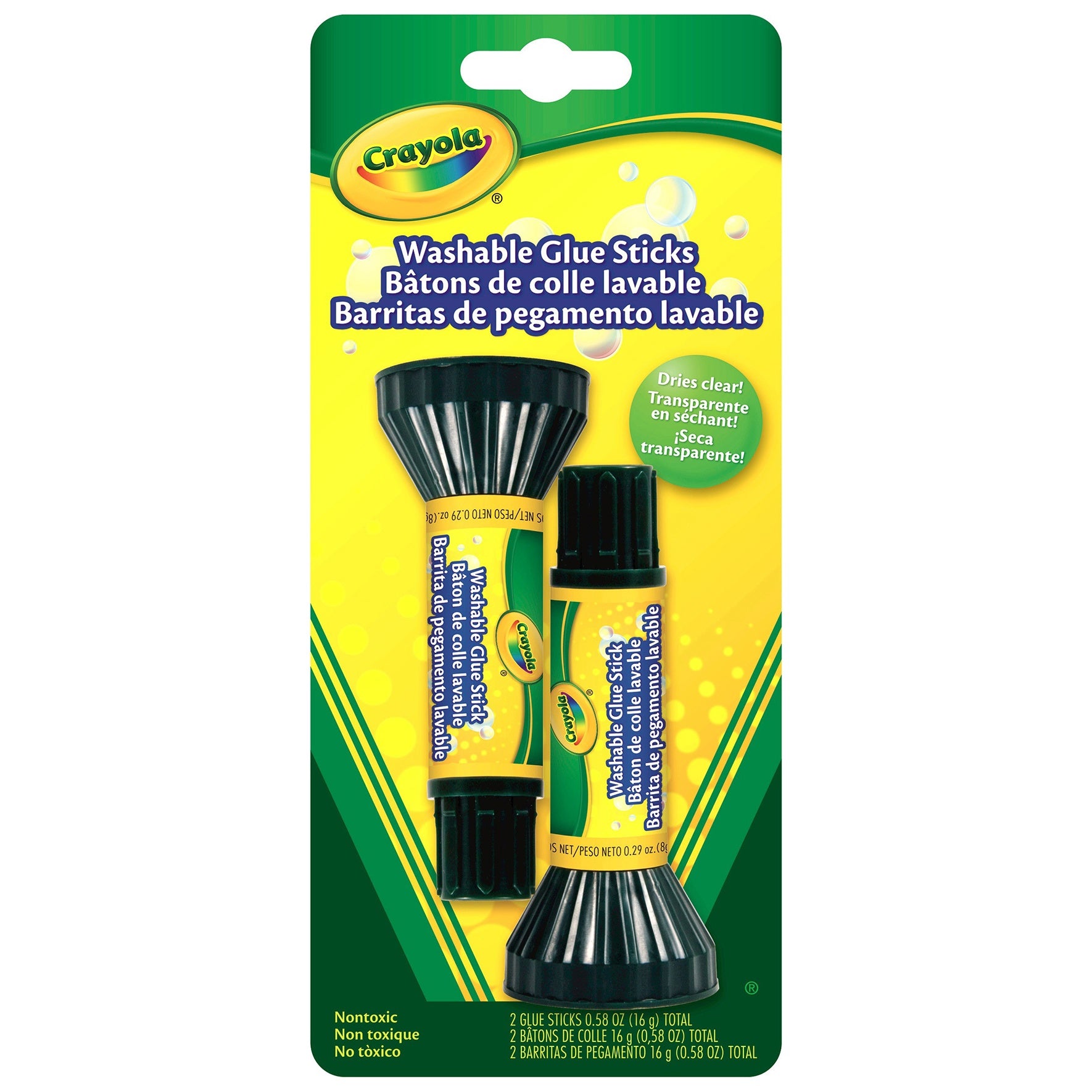 Crayola Washable Glue Sticks 2/Pkg .2oz