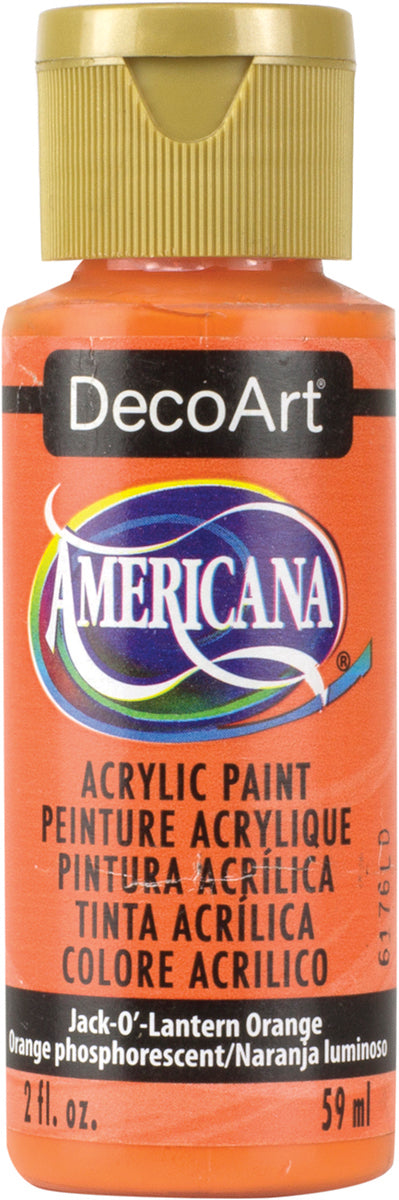 Americana Acrylic Paint 2oz Jack-O-Lantern Orange - Transparent