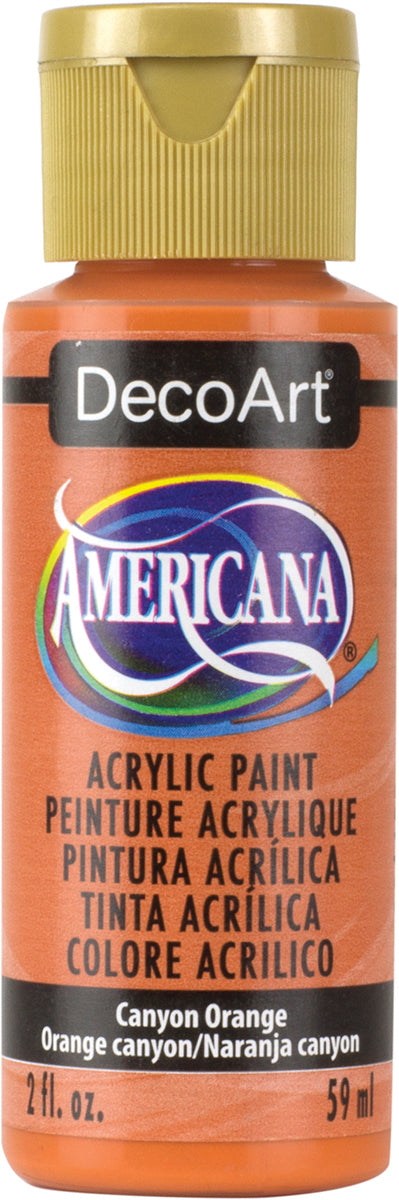 Americana Acrylic Paint 2oz Canyon Orange - Opaque
