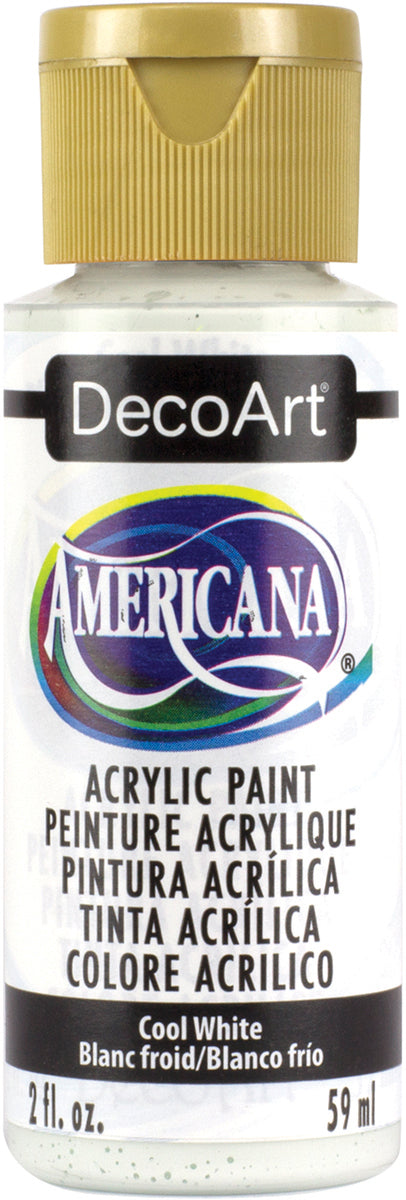 Americana Acrylic Paint 2oz Cool White - Semi-Opaque