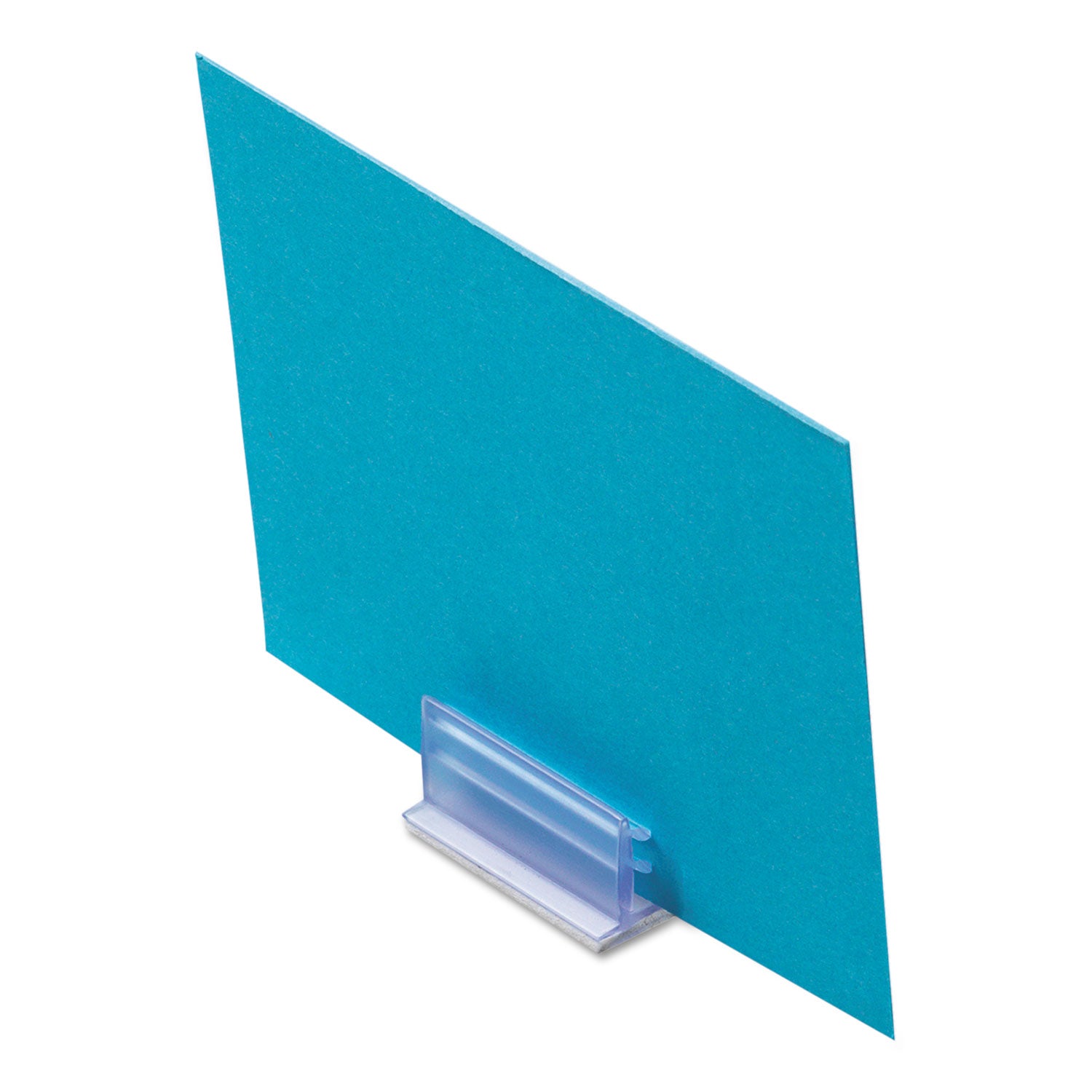deflecto® Clips Grips Tags SuperGrip Display Holder, 1 x 1/2 x 1/2, Clear, 50/Pack