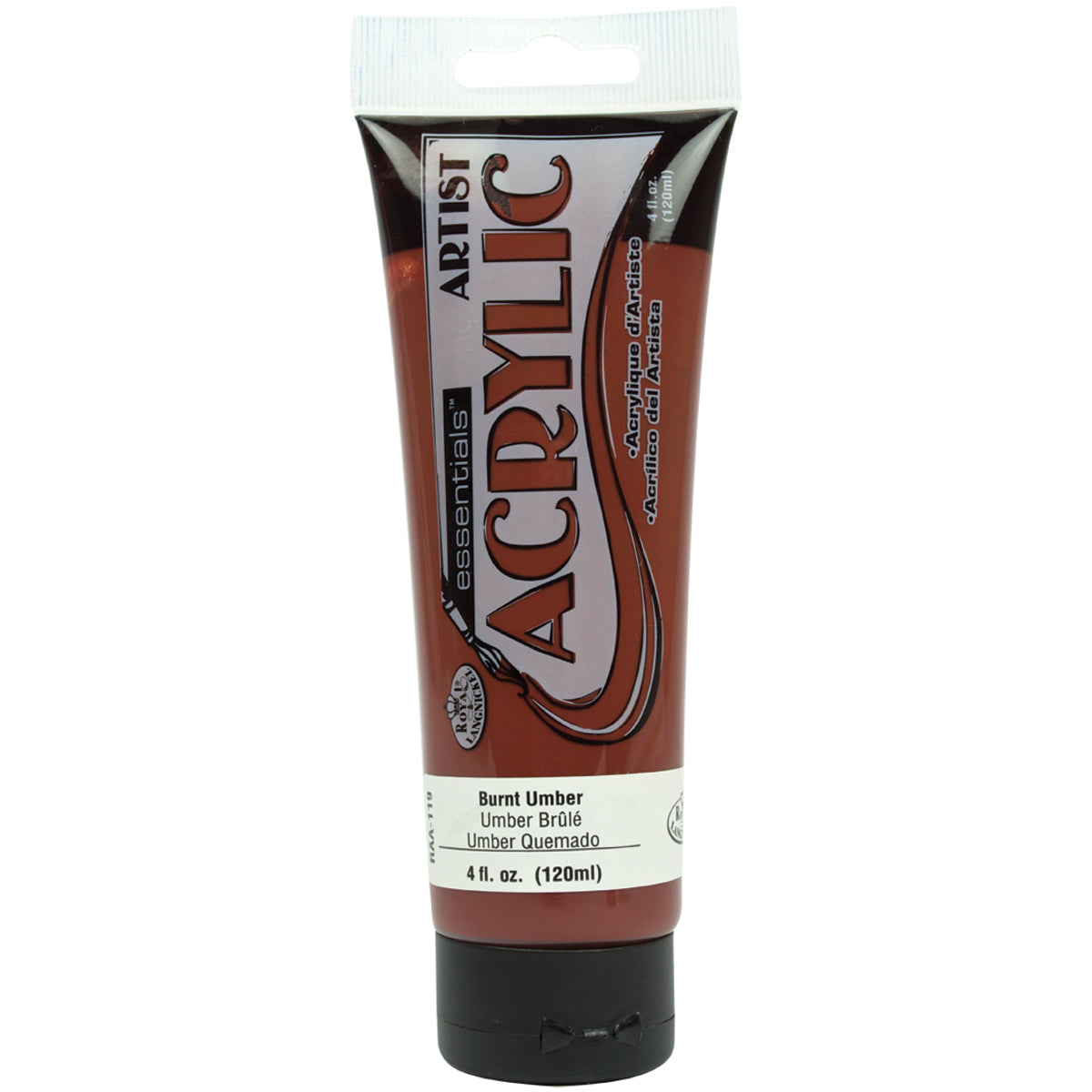 Essentials Acrylic Paint 4oz Burnt Umber