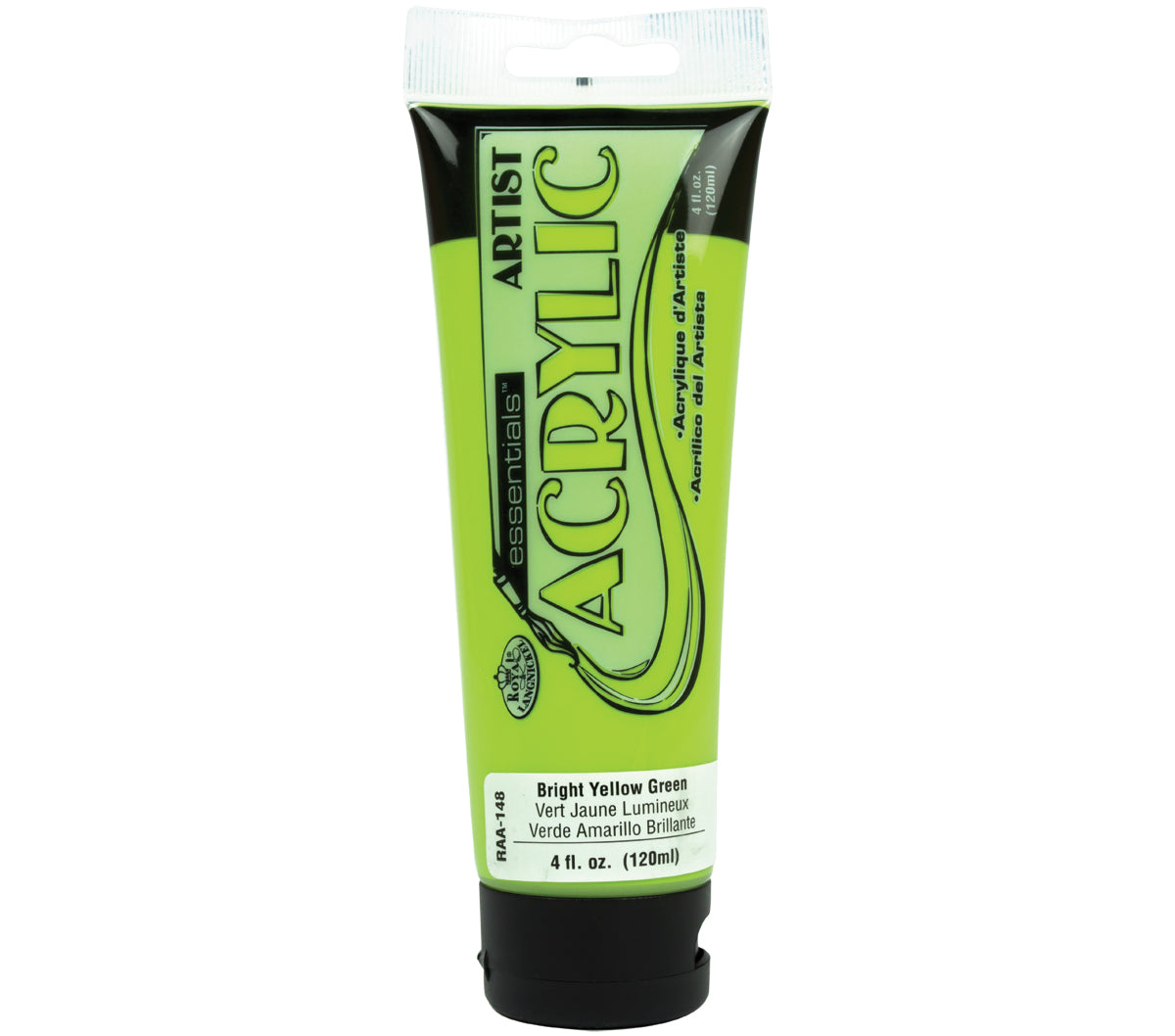 Essentials Acrylic Paint 4oz Bright Yellow Green