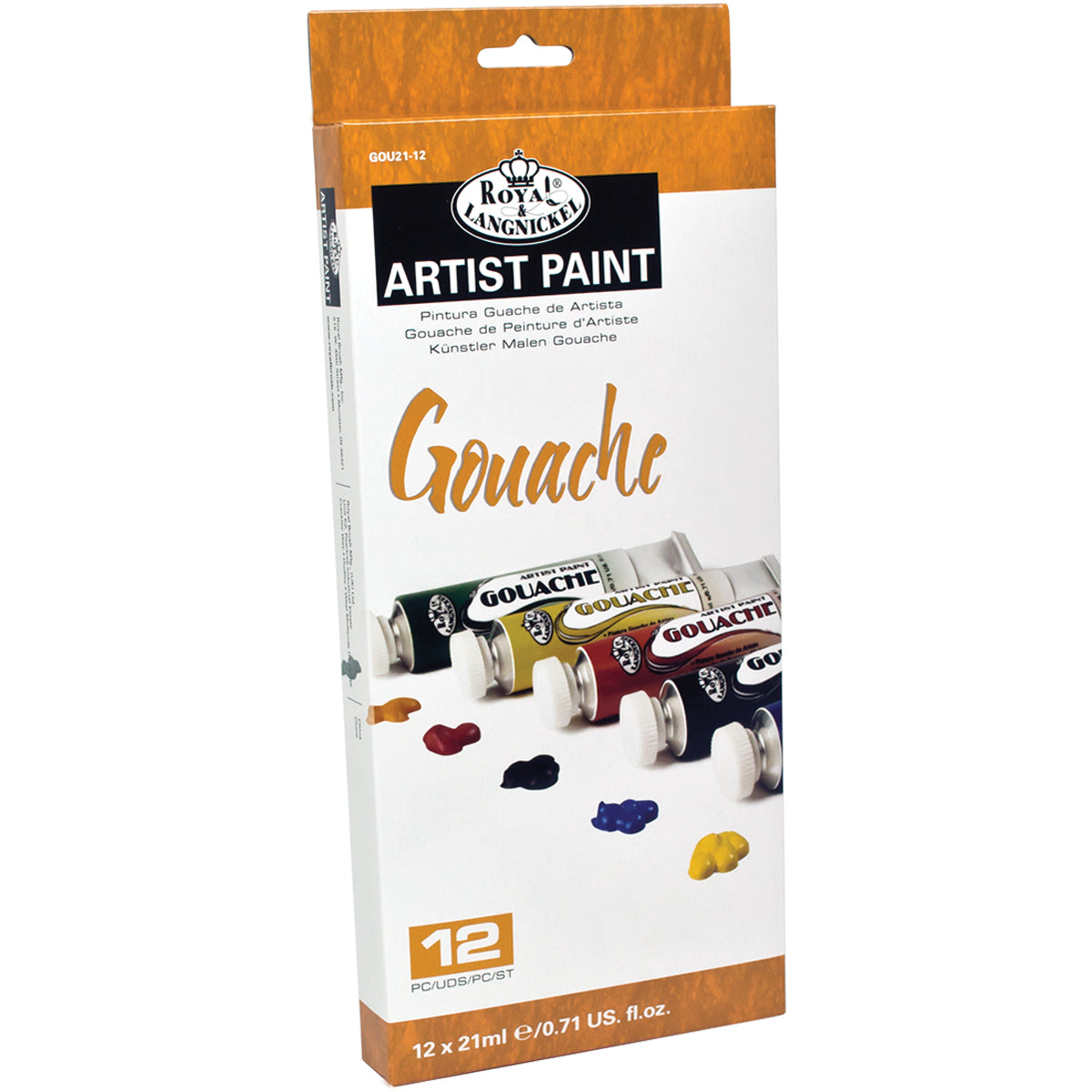 Gouache Acrylic Paints 21ml 12/Pkg Assorted Colors