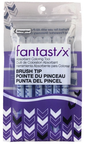 Fantastix Coloring Tool For Wet & Dry Media 6/Pkg Brush Point