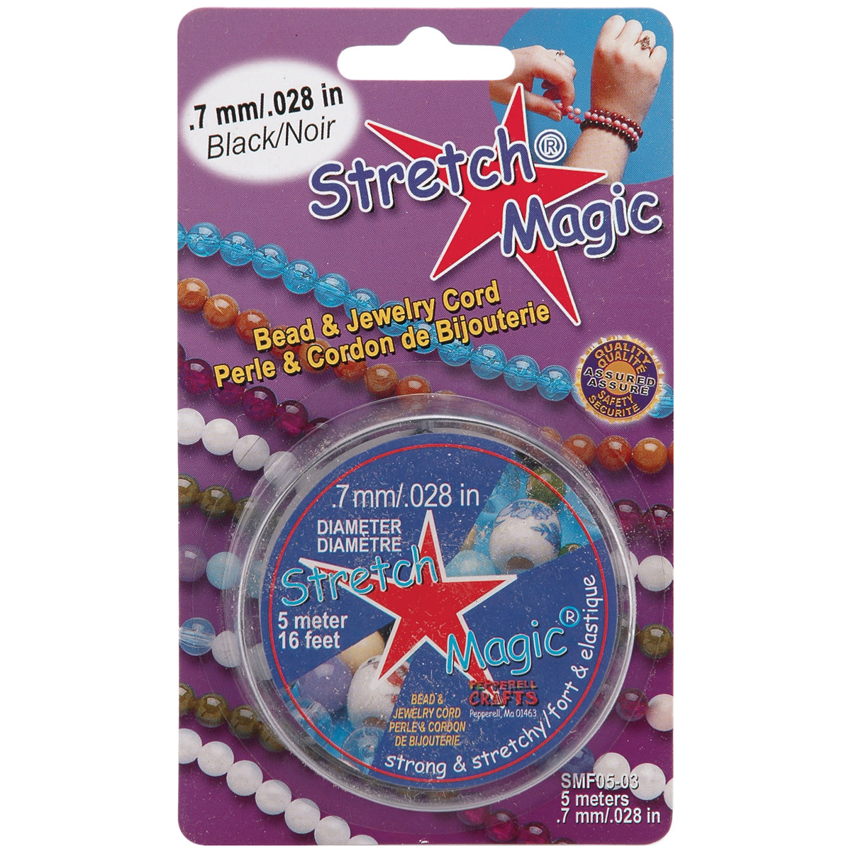 Stretch Magic Bead & Jewelry Cord .7mmX5m Black