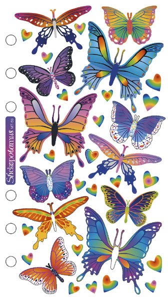 Sticko Stickers Foil Butterflies