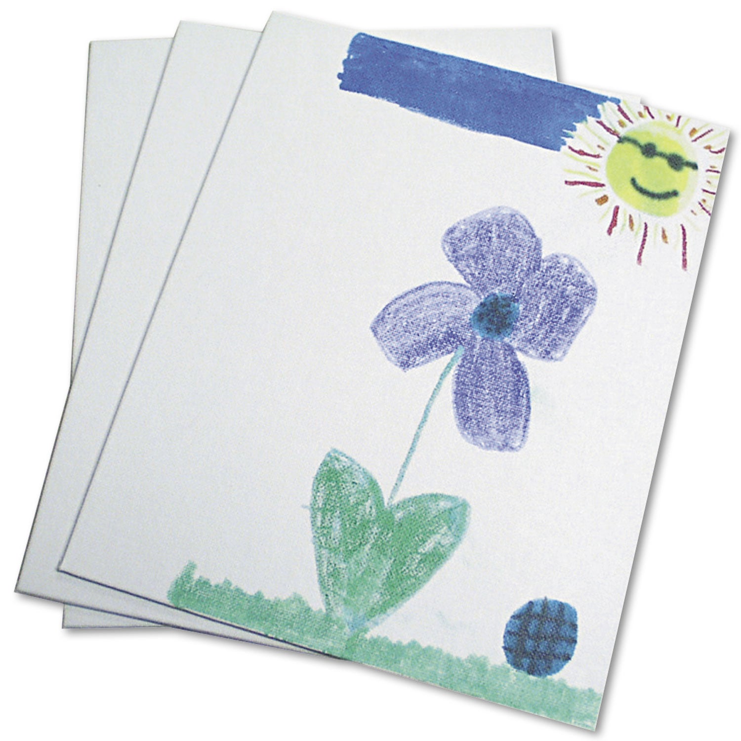 Chenille Kraft® Canvas Panel, 9 x 12 x 1/8, White, 3/Pack