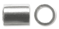 Crimp Tubes Size 2 1.5g Silver-Plated