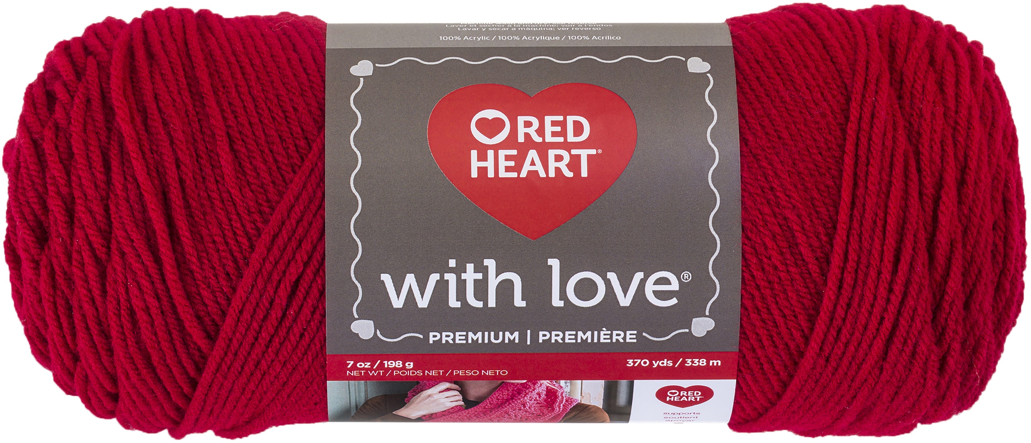 Red Heart With Love Yarn Holly Berry