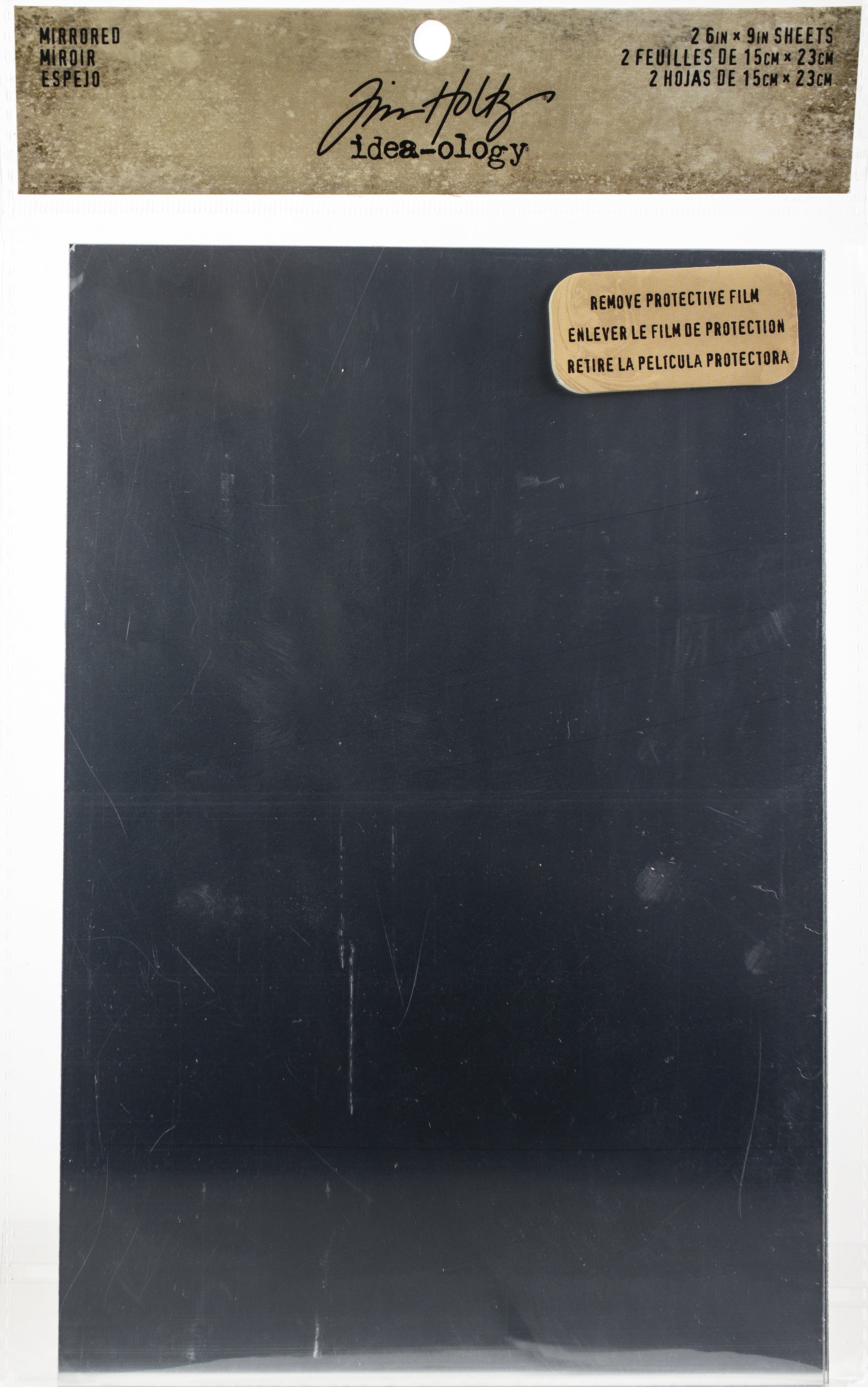 Idea-Ology Adhesive Mirrored Sheets 6"X9" 2/Pkg  
