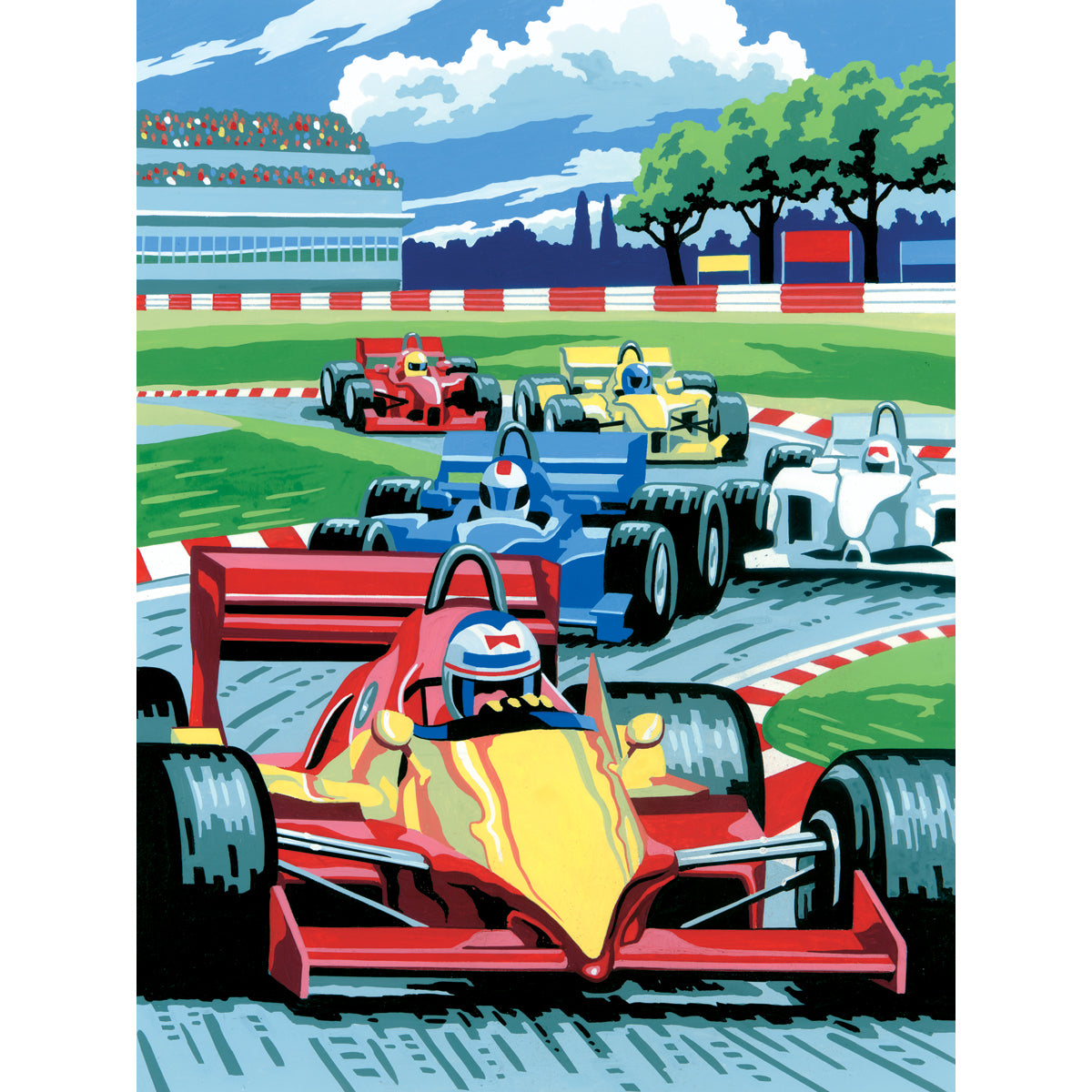 Junior Small Paint By Number Kit 8.75"X11.75" Grand Prix