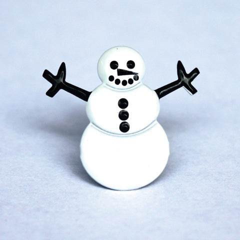 Eyelet Outlet Shape Brads 12/Pkg Snowmen