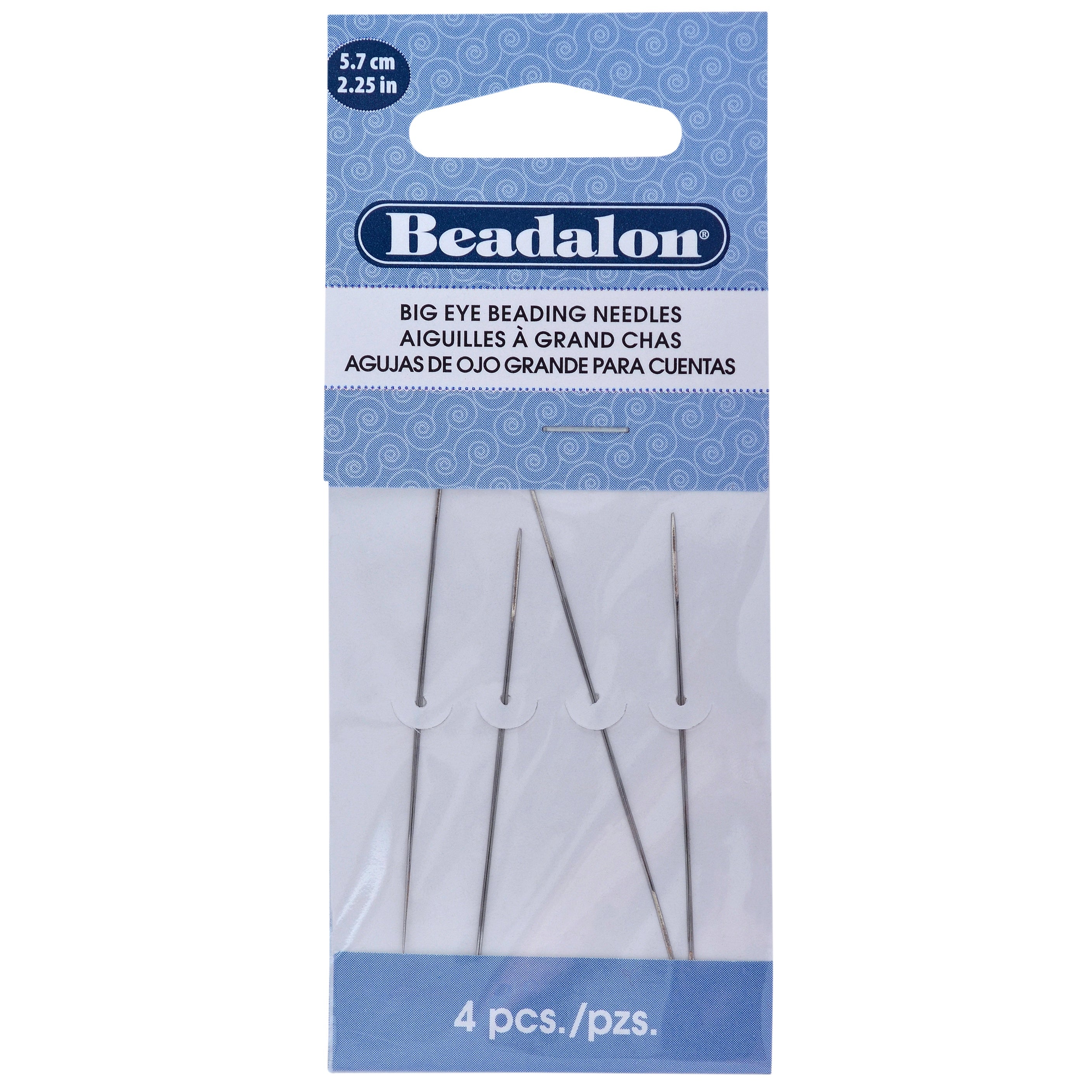 Big Eye Beading Needles 4/Pkg 2.25"