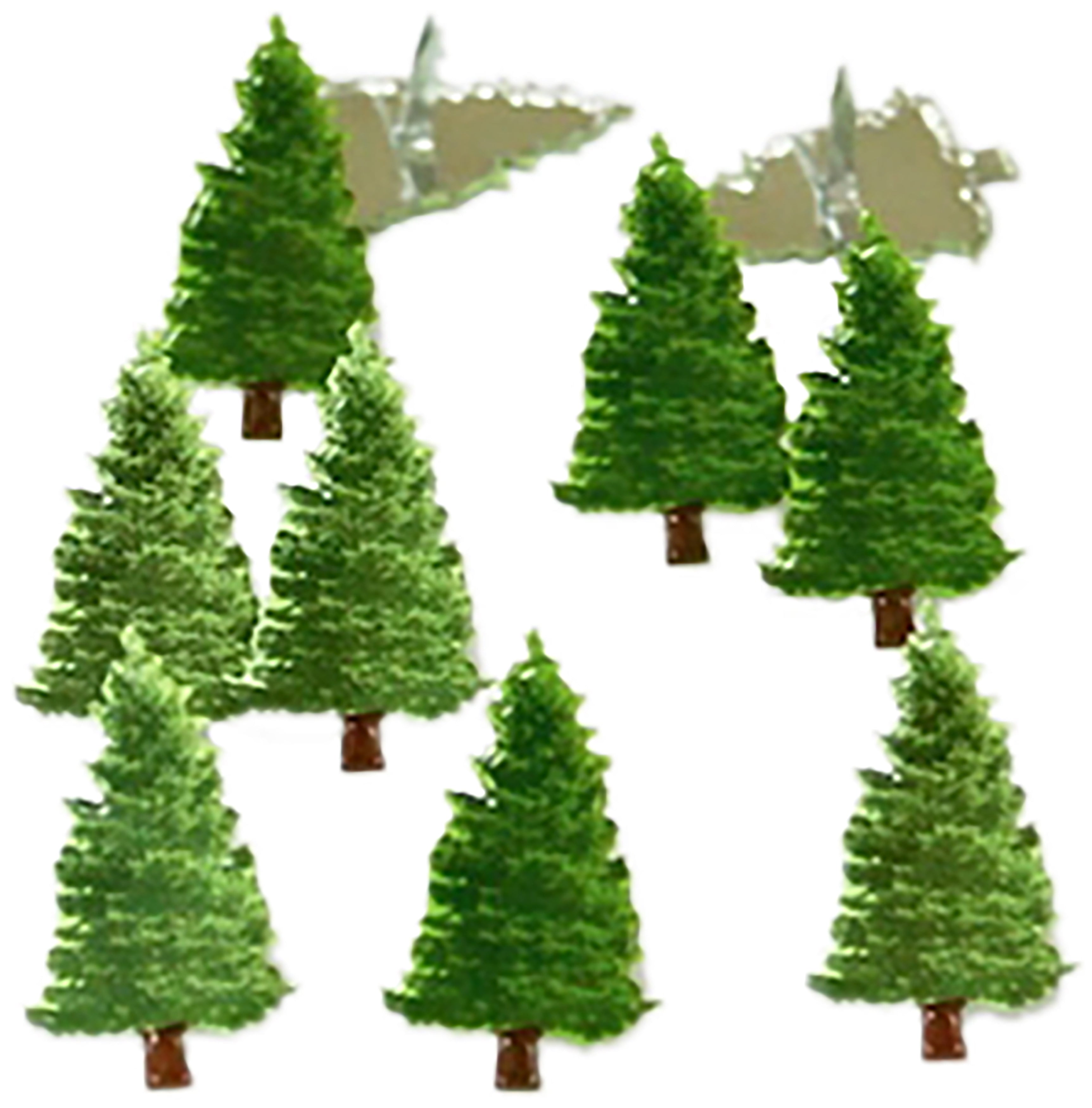 Eyelet Outlet Shape Brads 12/Pkg Pine Tree