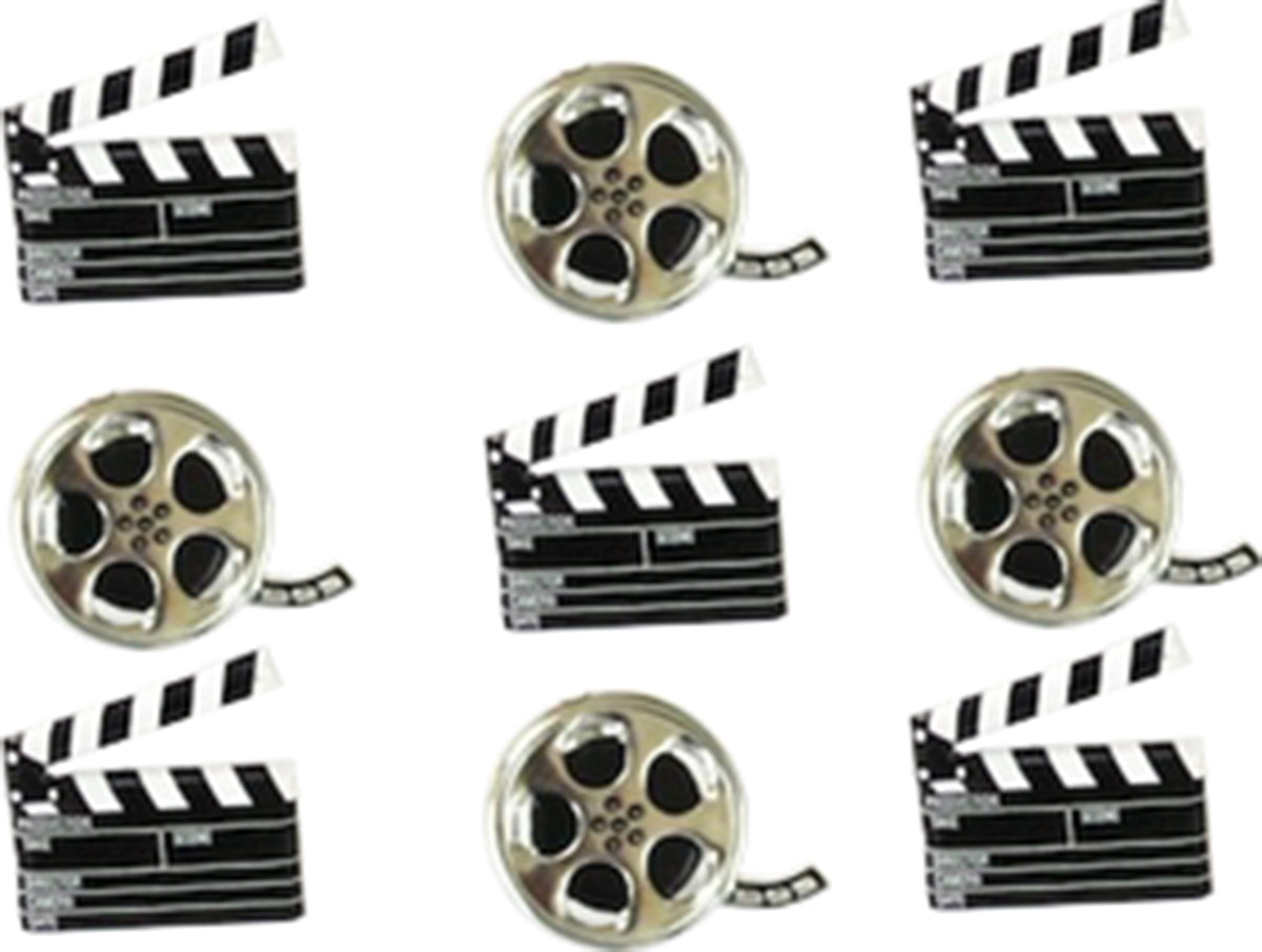 Eyelet Outlet Shape Brads 12/Pkg Movie