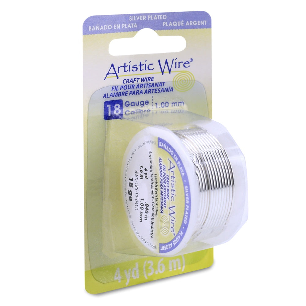 Artistic Wire Silver - 18 Gauge, 4yd