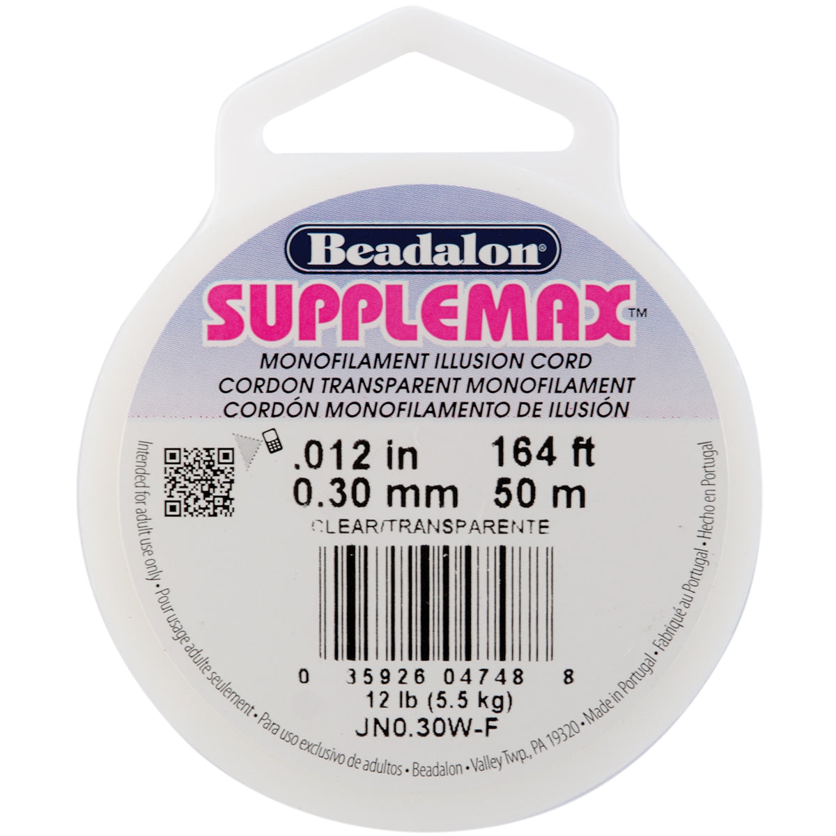 SuppleMax .012"X164' Clear