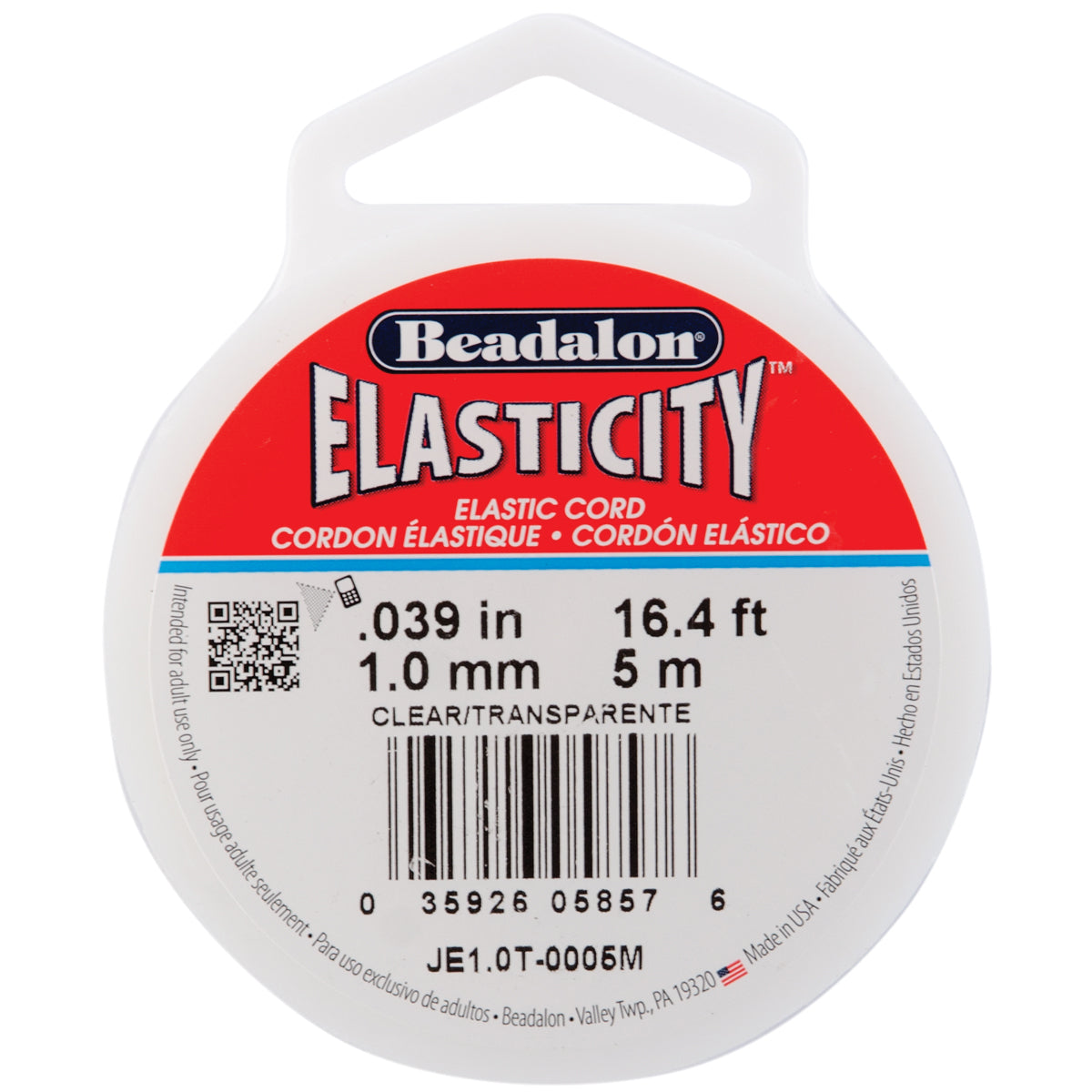Elasticity 1mmX5m Clear