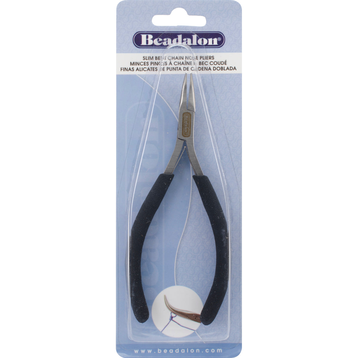 Pliers 5.75" Slim Bent Chain Nose