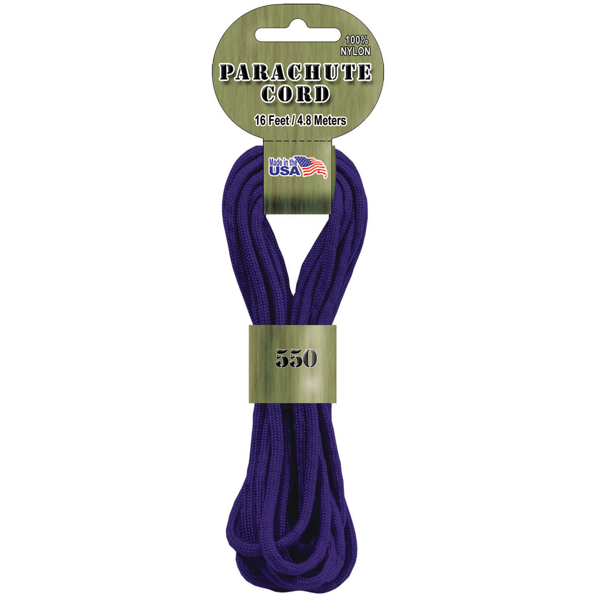 Parachute Cord 4mmx16' Purple