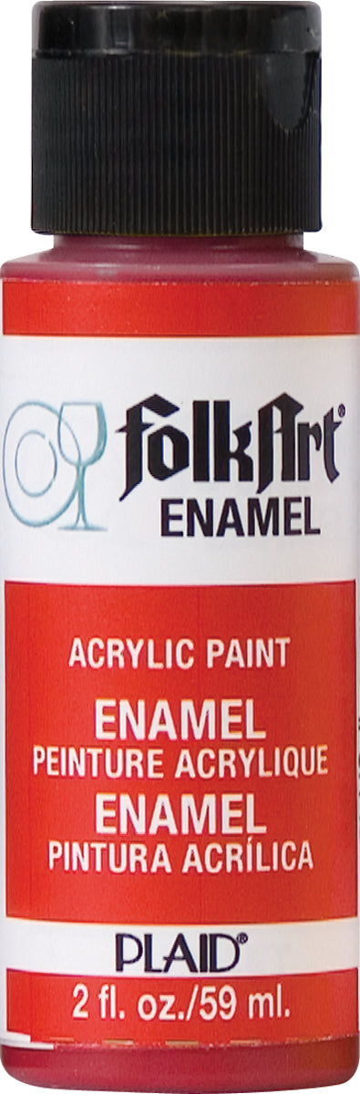 FolkArt Enamel Paint 2oz Engine Red
