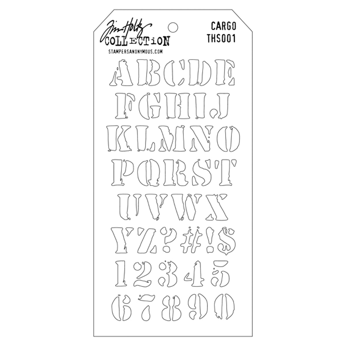 Tim Holtz Layered Stencil 4.125"X8.5" Cargo