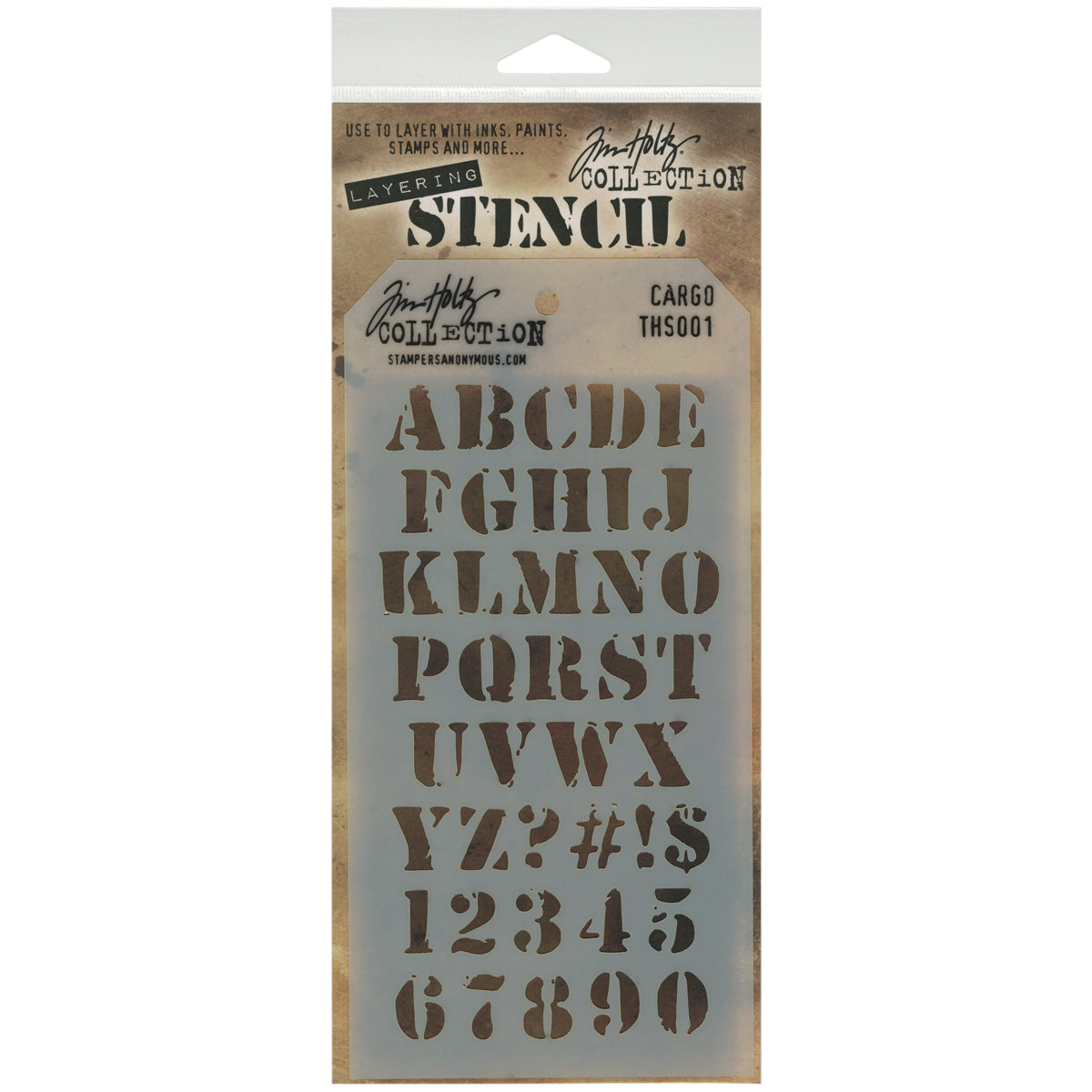 Tim Holtz Layered Stencil 4.125"X8.5" Cargo