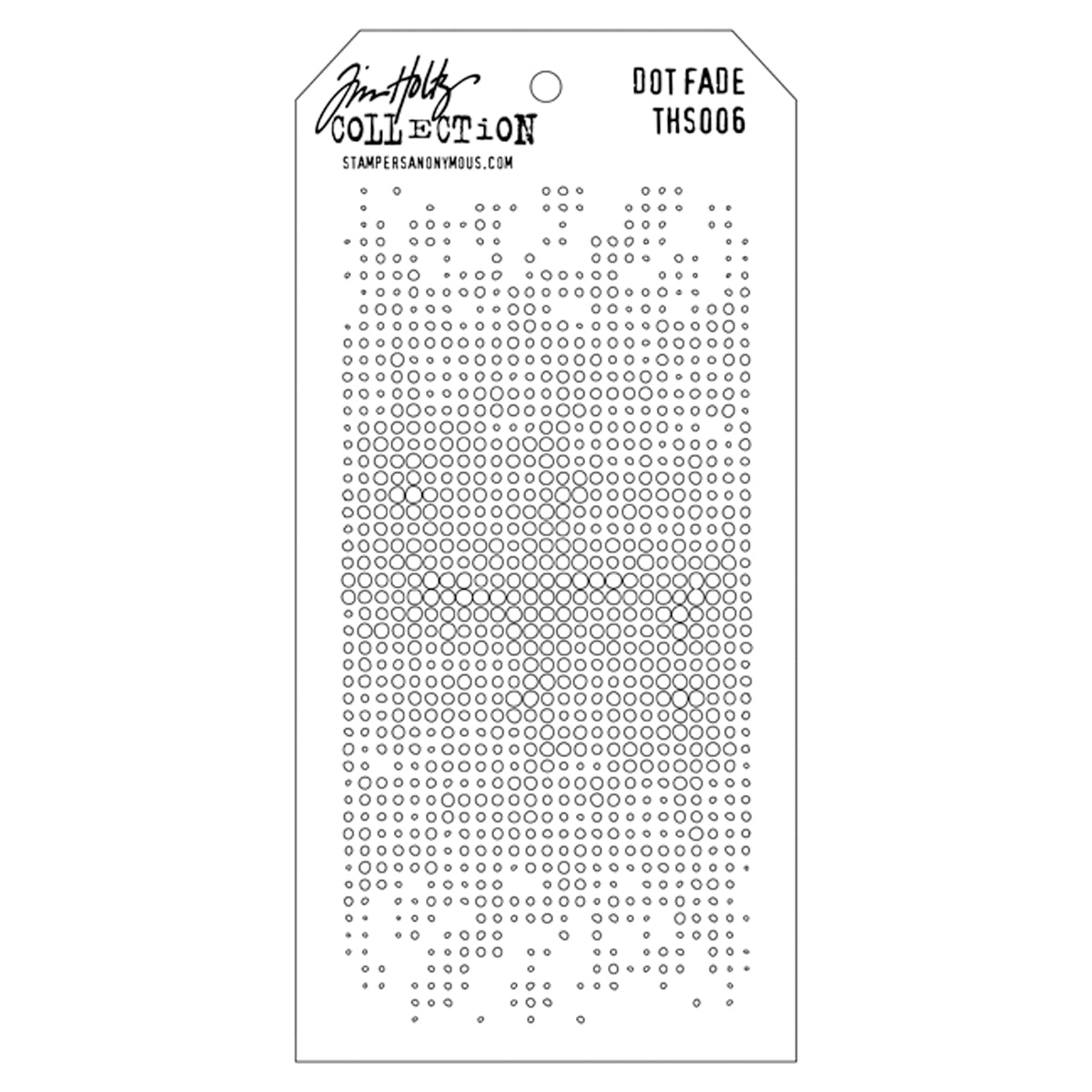 Tim Holtz Layered Stencil 4.125"X8.5" Dot Fade
