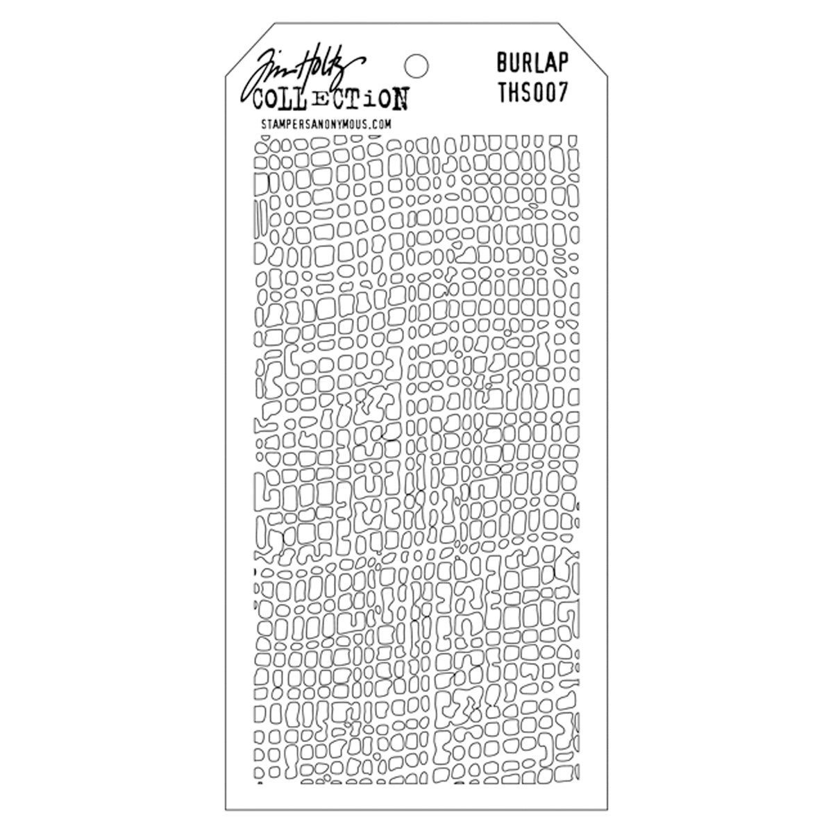 Tim Holtz Layered Stencil 4.125"X8.5" Burlap