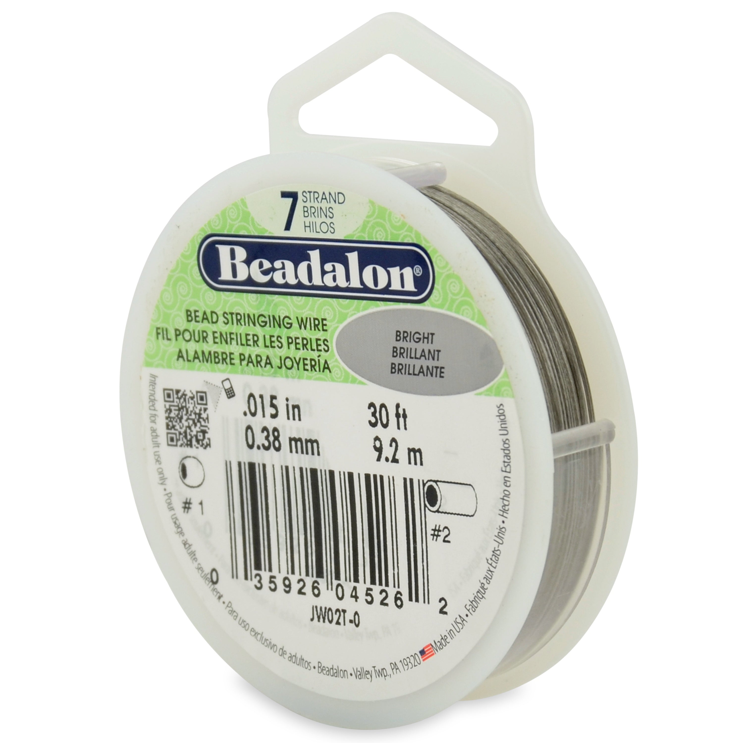 Stringing Wire 7-Strand .015"X30' Bright