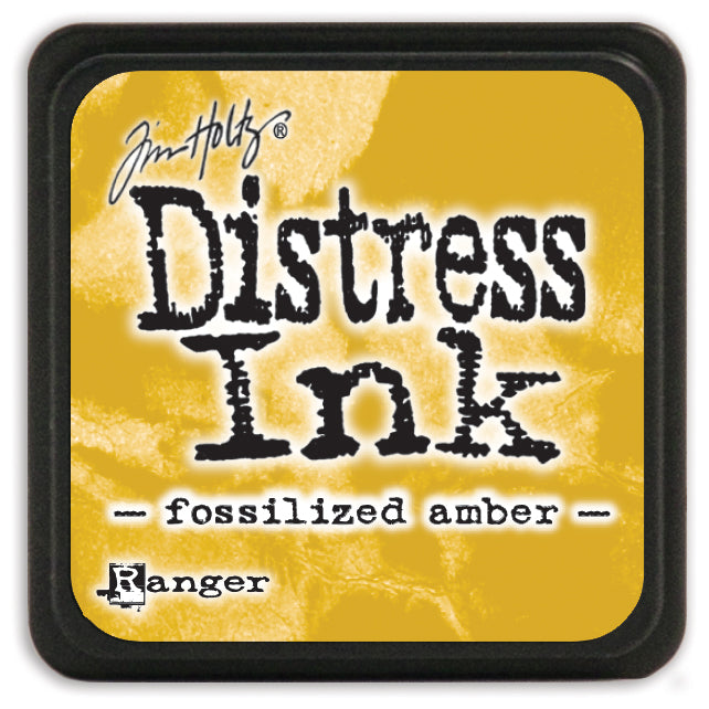 Distress Mini Ink Pad Fossilized Amber