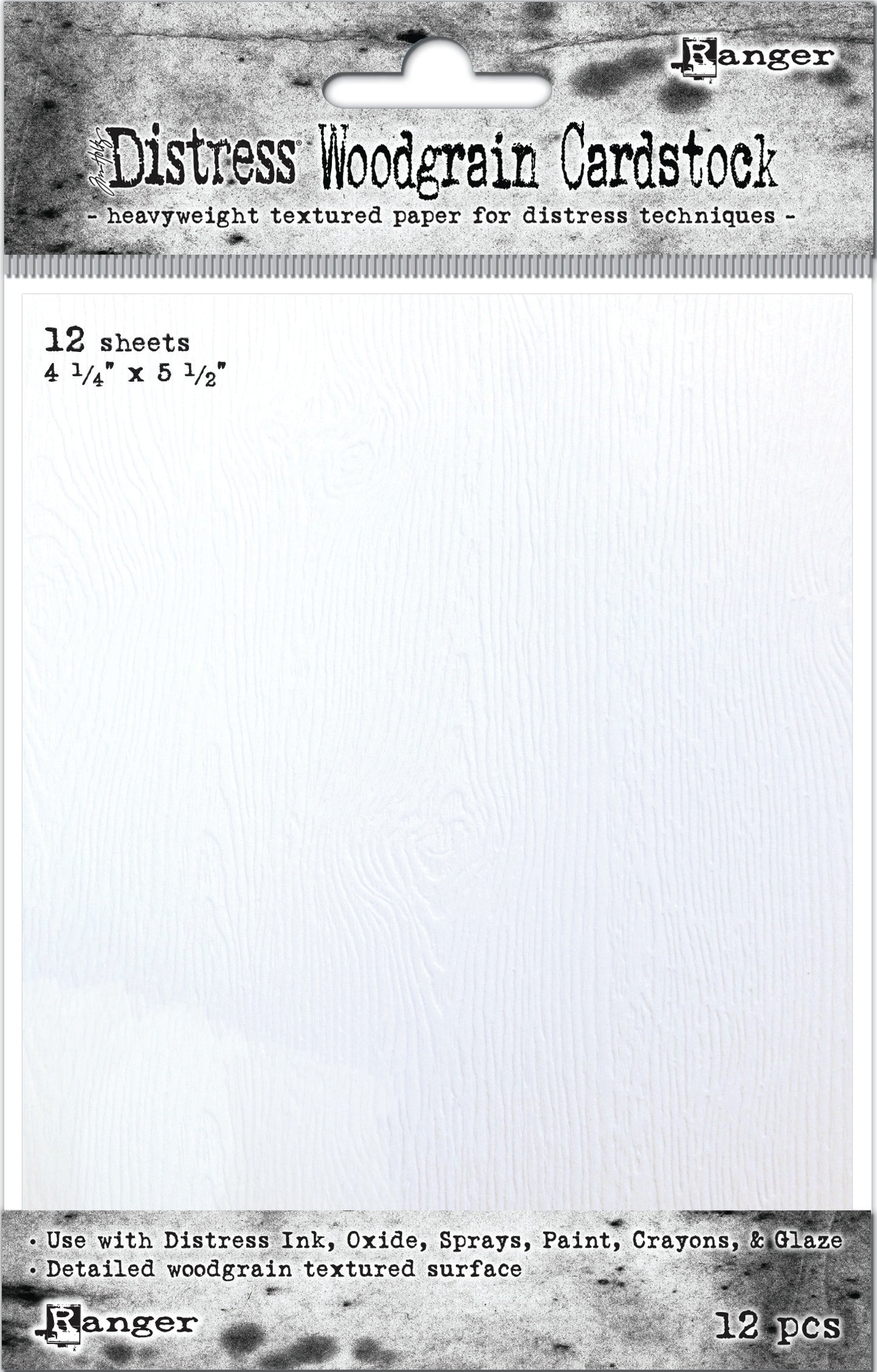 Tim Holtz Distress Cardstock 12 Sheets 4.25"X5.5"