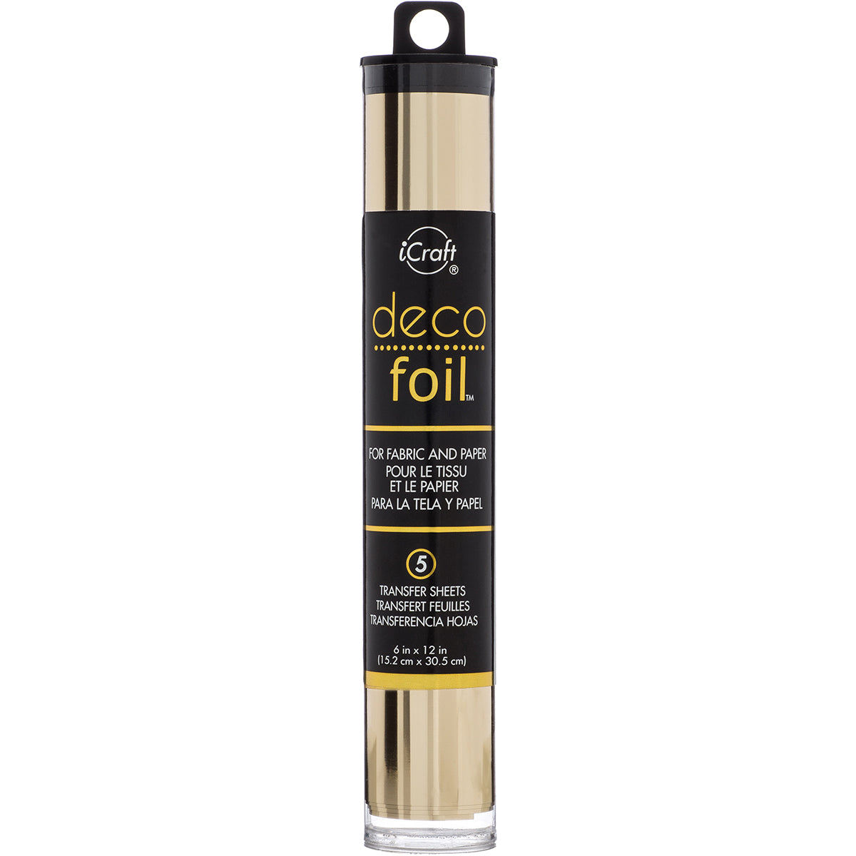 Deco Foil Transfer Sheets 6"X12" 5/Pkg Champagne