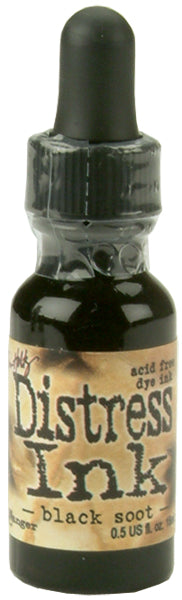 Distress Pad Re-Inker .5oz Black Soot
