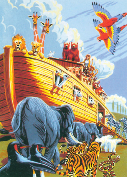 Junior Small Paint By Number Kit 8.75"X11.75" Noah's Ark