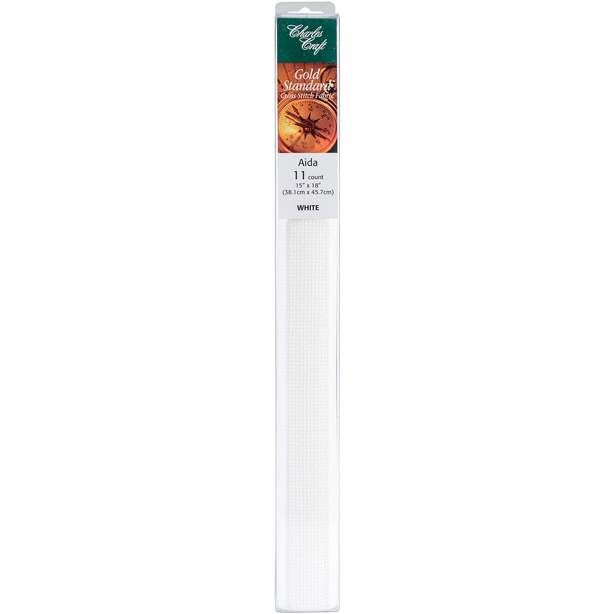 Gold Standard Aida 11 Count 15"X18" Box White