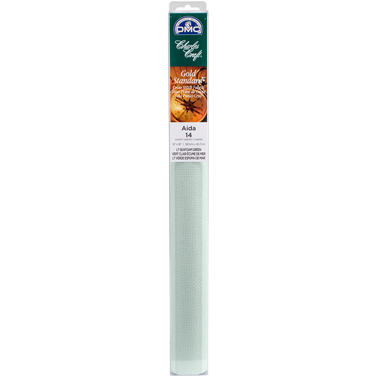 Gold Standard Aida 14 Count 15"X18" Box Light Seafoam