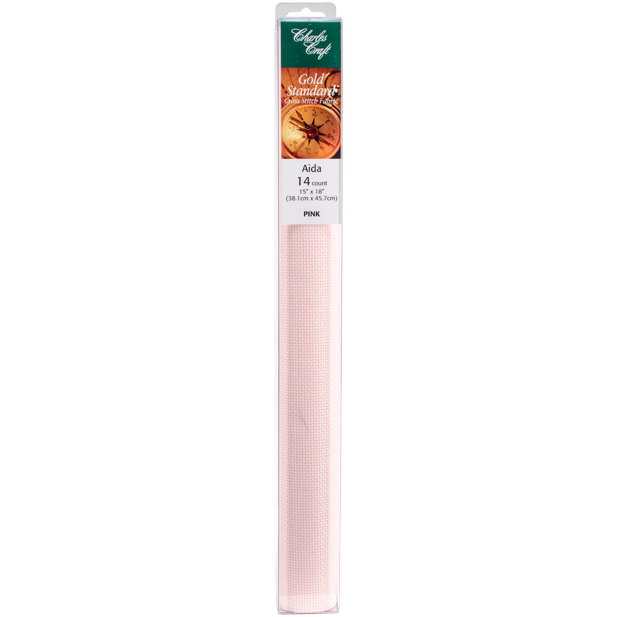 Gold Standard Aida 14 Count 15"X18" Box Pink