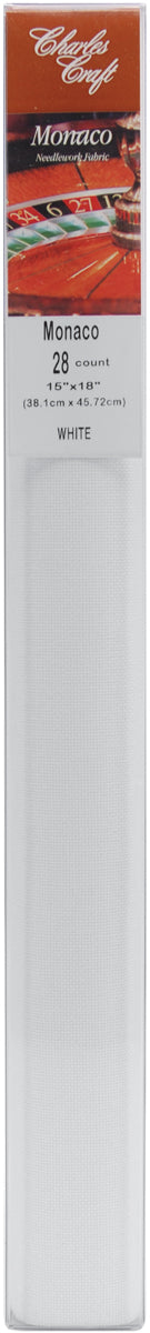 Monaco Cloth 28 Count 15"X18" Box White