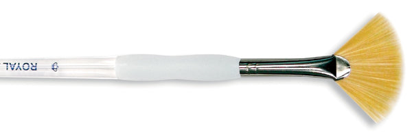 Soft-Grip Golden Taklon Fan Brush Size 2
