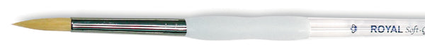 Soft-Grip Golden Taklon Round Brush Size 5