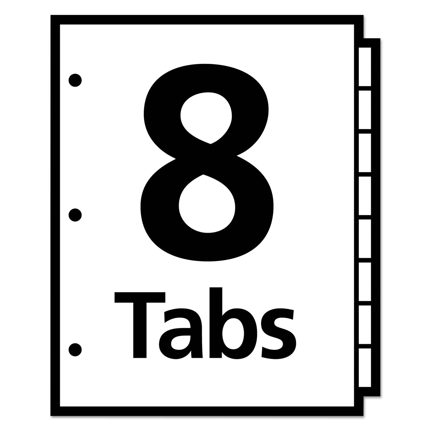 Avery® Write & Erase Big Tab Paper Dividers, 8-Tab, Letter