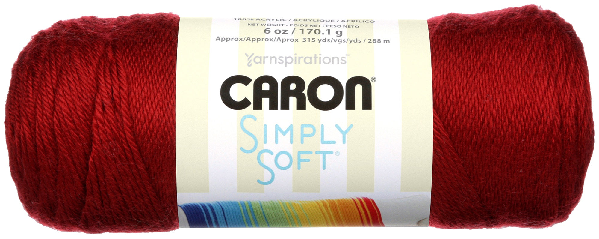 Simply Soft Solids Yarn Autumn Red