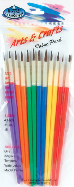 Arts & Crafts Brush Set 12/Pkg