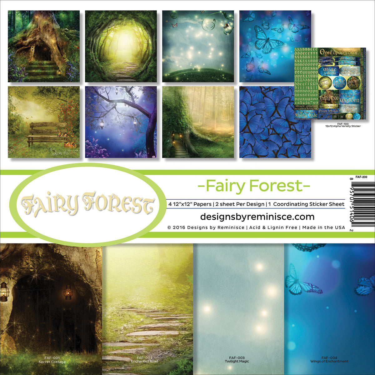 Reminisce Collection Kit 12"X12" Fairy Forest