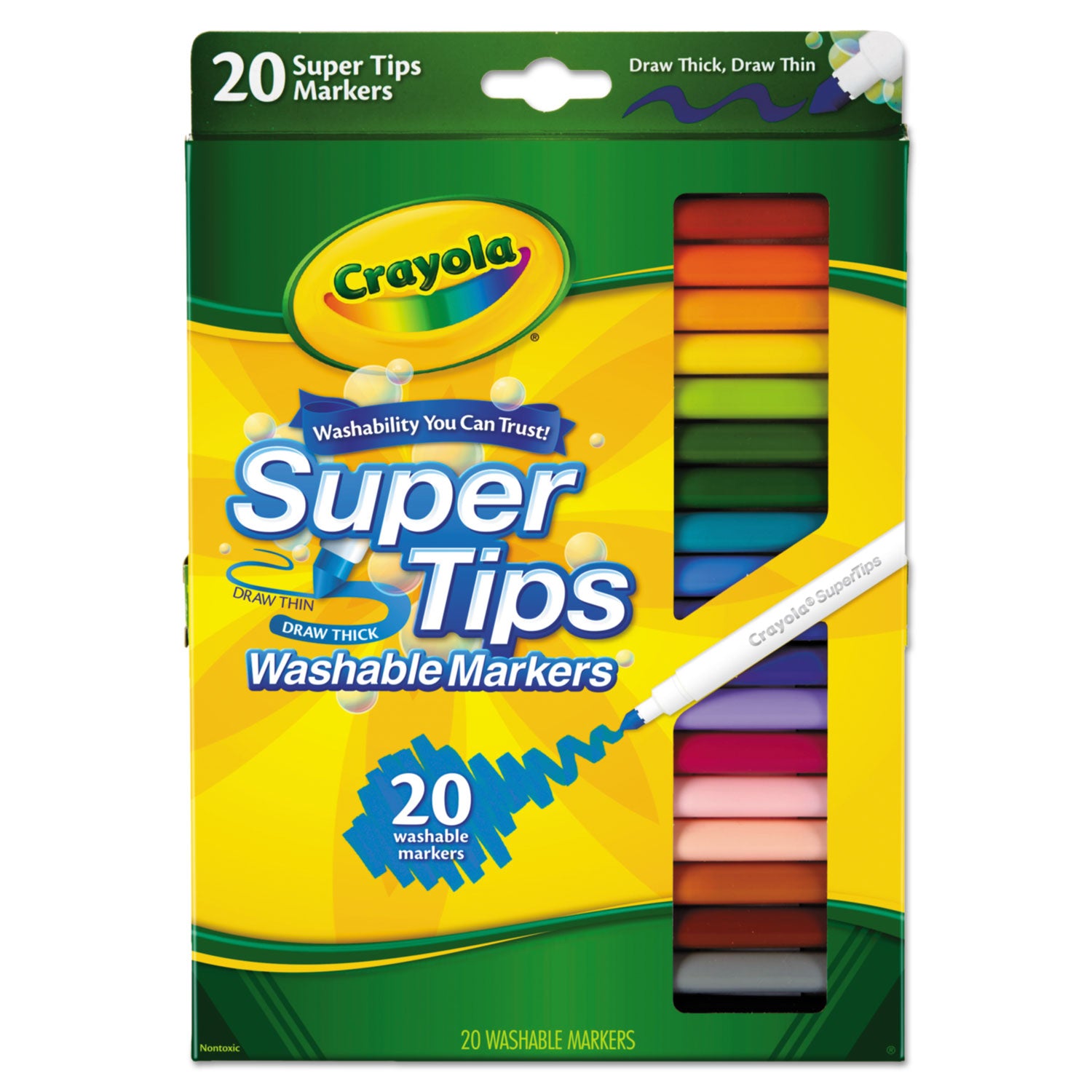 Crayola Super Tips Washable Markers 20/Pkg