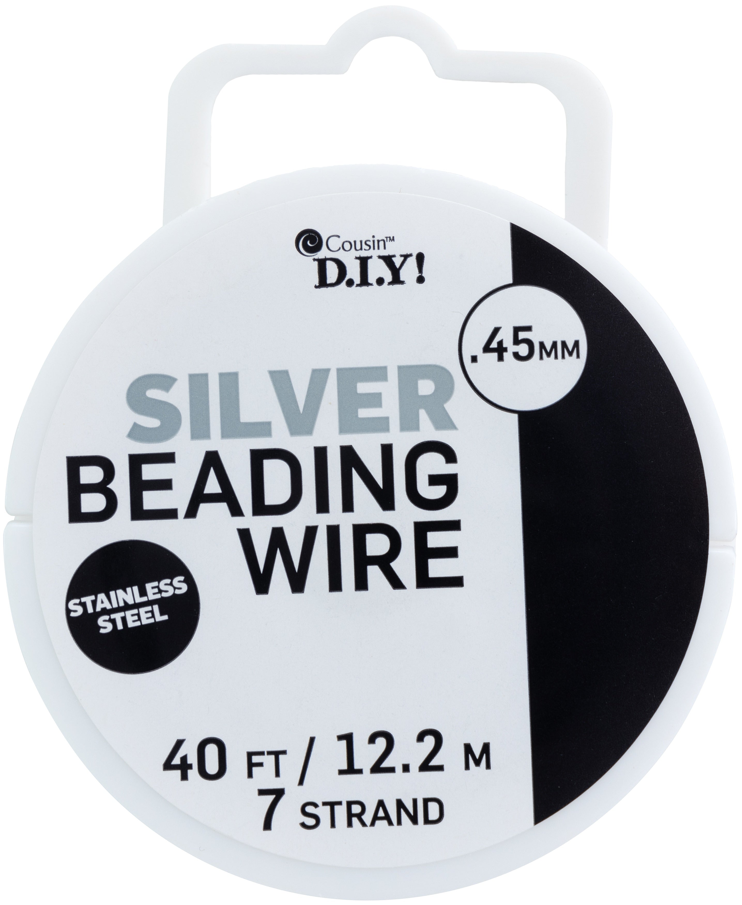 Cord Basics 7-Strand Beading Wire .45mmX40' Silver