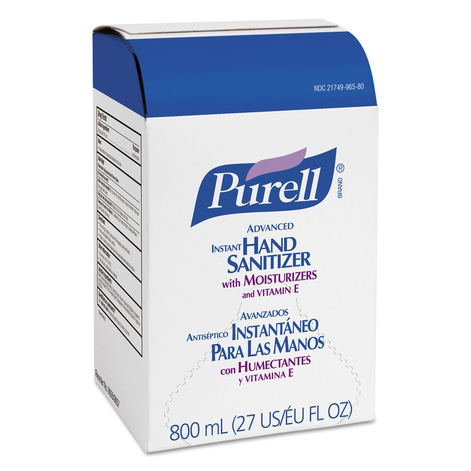 Instant Hand Sanitizer 800mL Refill, 12/Carton