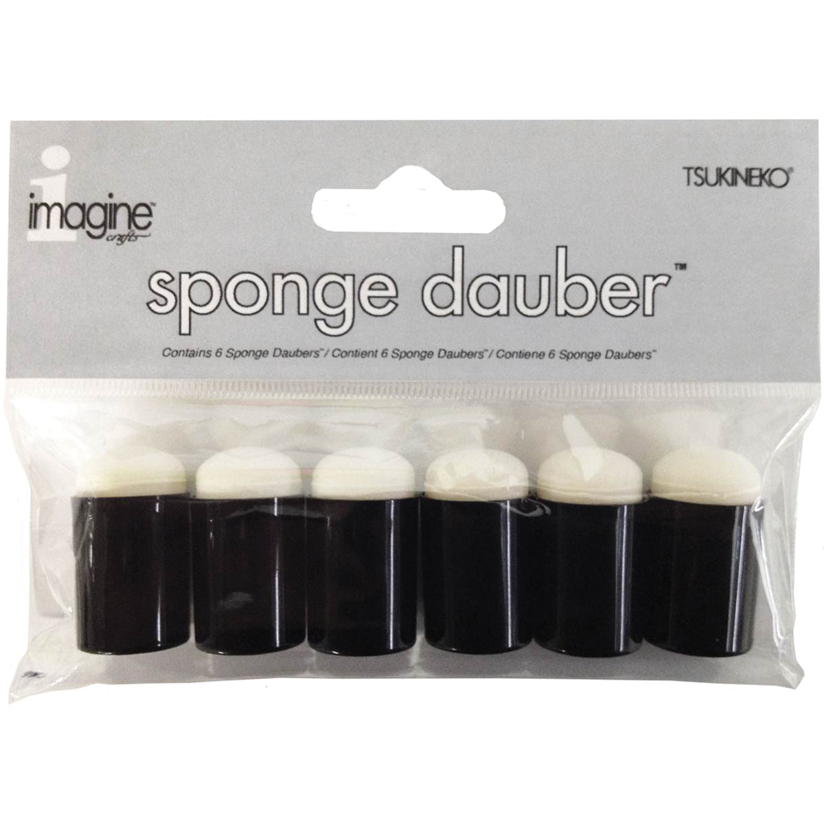 Sponge Daubers 6/Pkg 1.25"X.625"X.625"